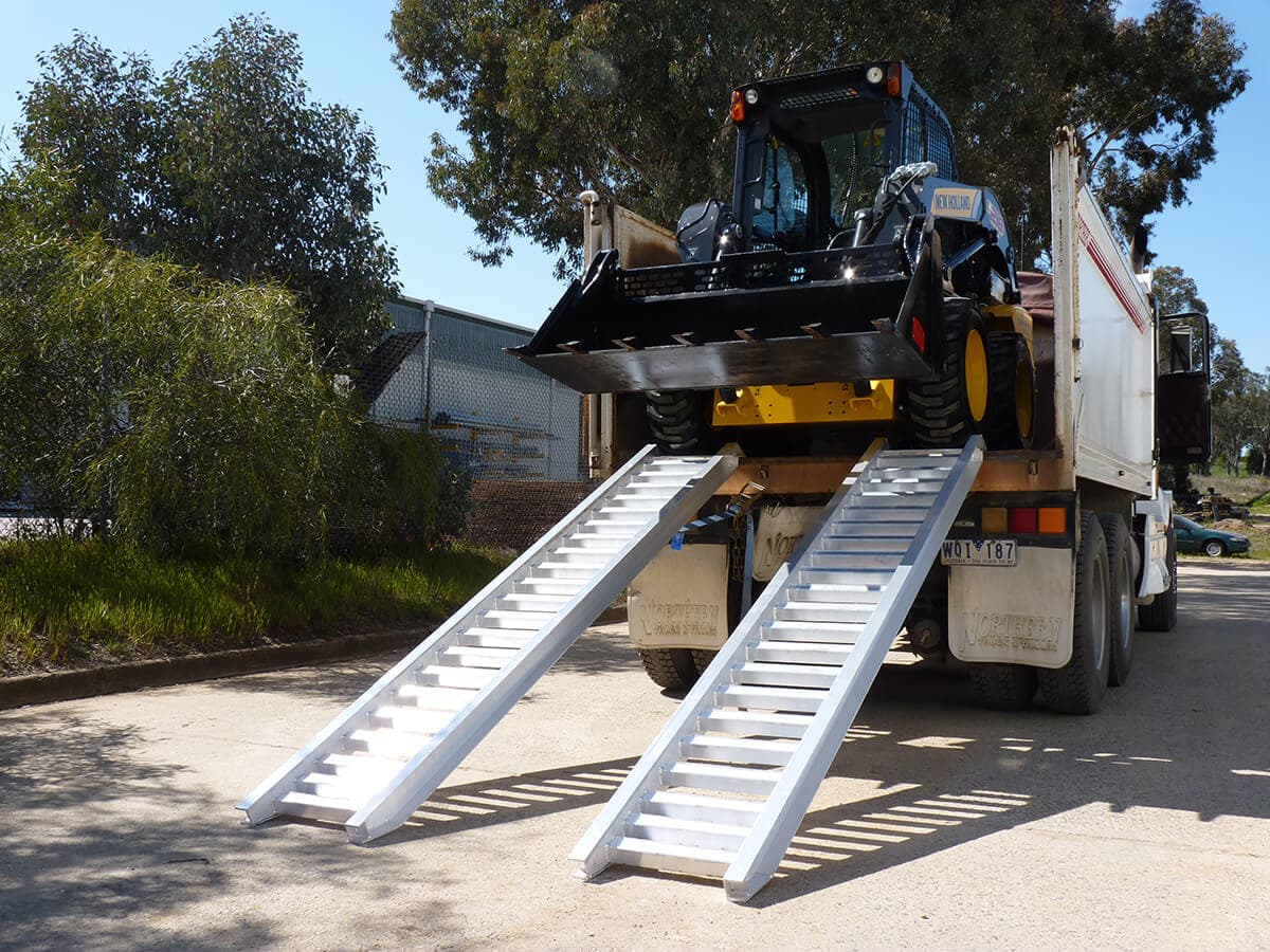 Trailer Unloading Ramp Australian-Made Aluminium Loading Ramps & Plant Trailers