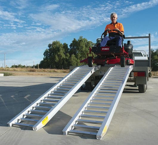 Wheel Loader Ramp Guard Australian-Made Aluminium Loading Ramps & Plant Trailers