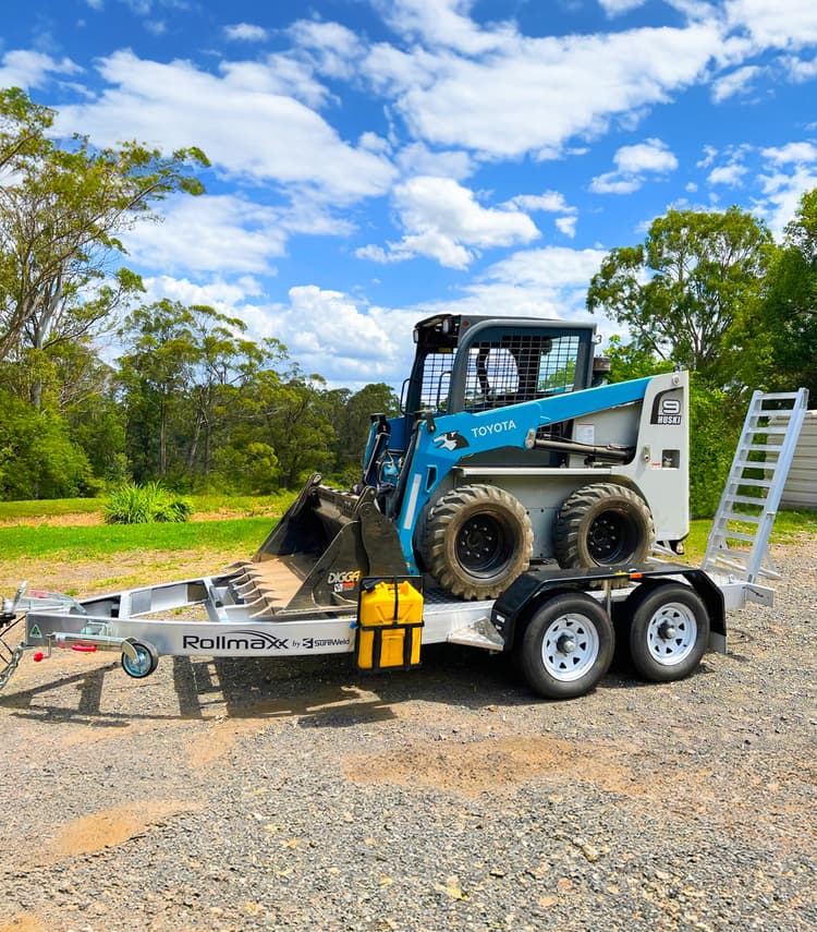 Wheel Loader Ramp Guard Australian-Made Aluminium Loading Ramps & Plant Trailers